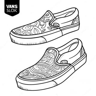 Vans Slip On Schoenen Kleurplaat 38044-30085