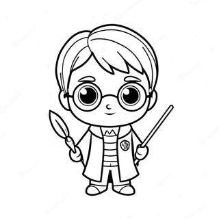 Harry Potter Chibi Kleurplaten