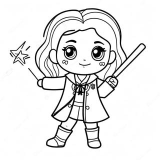 Harry Potter Chibi Kleurplaten