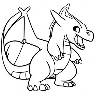 Charizard Die Vuur Blaast Kleurplaat 39414-31167