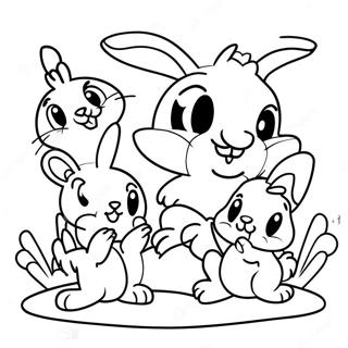 Bunny En Vrienden Tiny Toons Kleurplaat 40064-31669