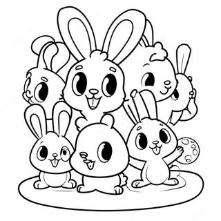 Bunny En Vrienden Tiny Toons Kleurplaat 40064-31670