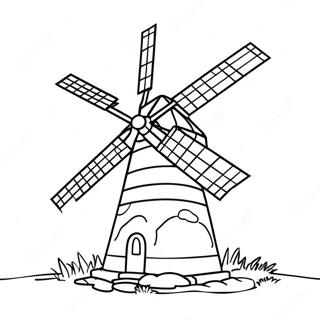 Windmolen Kleurplaat 40603-32107