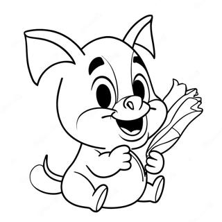 Porky Pig Kleurplaat 40663-32144