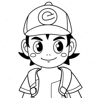 Ash Ketchum Kleurplaten