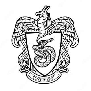 Slytherin Embleem Kleurplaat 41313-32634