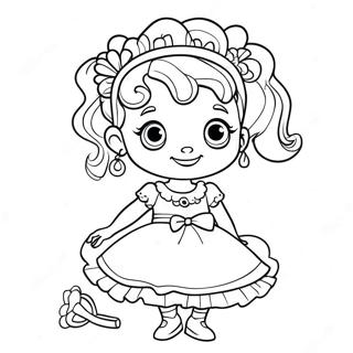 Fancy Nancy Kleurplaat 4140-3296