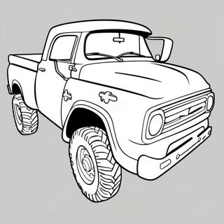 Opgetilde Dodge Truck Kleurplaat 41953-33155