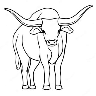 Texas Longhorn Kleurplaat 42953-33934