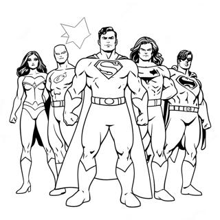 Dc Personages Kleurplaten