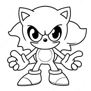 Sonic Prime Negen Kleurplaat 43493-34380