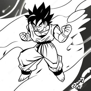 Goku Zwart Kleurplaten