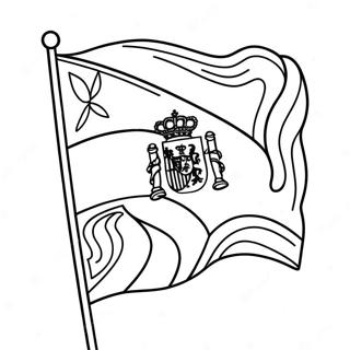 Spanje Vlag Kleurplaten