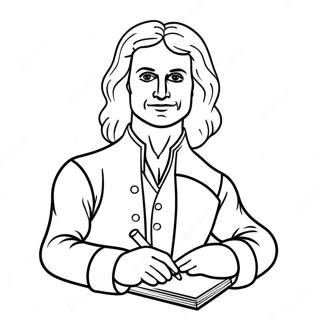 Isaac Newton Kleurplaten