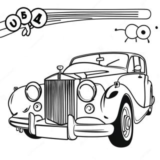 Classic Rolls Royce Met Elegante Ontwerp Kleurplaat 45554-35997