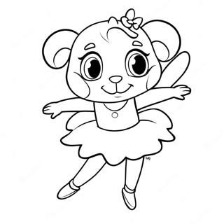 Angelina Ballerina Kleurplaten