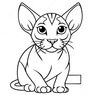 Kleurplaat Van Sphynx Kat 46953-37120