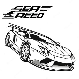 Need For Speed Raceauto Kleurplaat 47253-37353