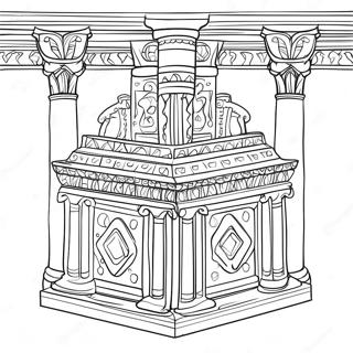 Salomo's Tempel Meubilair Kleurplaten