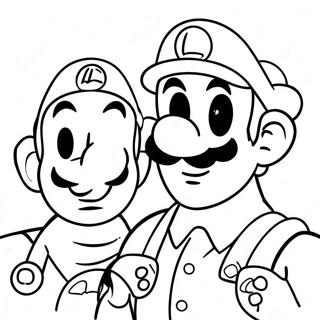 Luigi En Mario Avontuur Kleurplaat 4741-3779