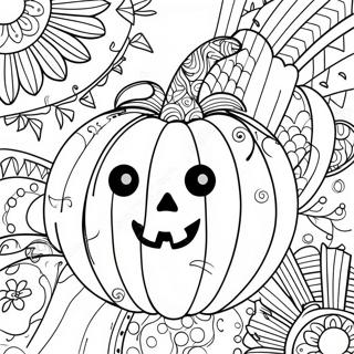 Halloween Zentangle Kleurplaten