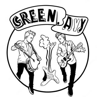 Green Day Logo Kleurplaat 47833-37817