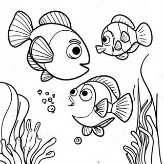 Nemo En Dory Onderwater Avontuur Kleurplaat 4821-3842