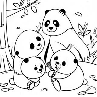 Panda Familie Kleurplaat 48463-38321