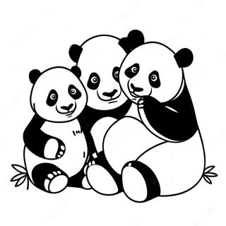 Panda Familie Kleurplaat 48463-38324