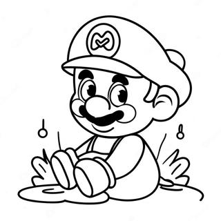 Baby Mario Kleurplaat 48473-38329