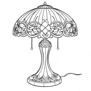 Elegante Tiffany Lamp Kleurplaat 49134-38866