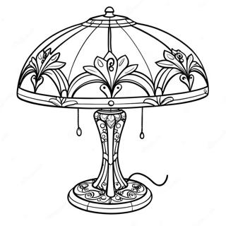 Elegante Tiffany Lamp Kleurplaat 49134-38867