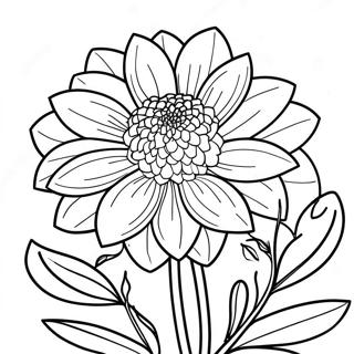 Dahlia Kleurplaten