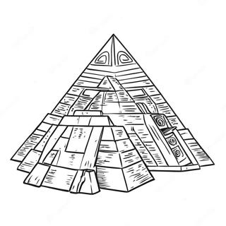 Piramide Kleurplaten