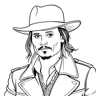 Johnny Depp Kleurplaten