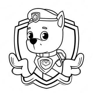 Paw Patrol Badge Kleurplaat 50993-40321