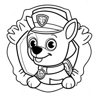 Paw Patrol Badge Kleurplaat 50993-40322