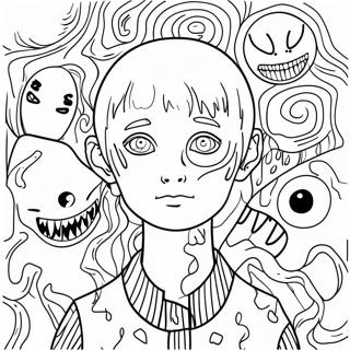 Junji Ito Kleurplaten