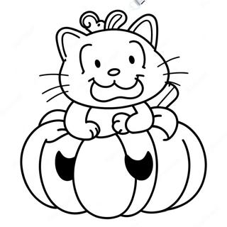 Garfield Halloween Kleurplaten