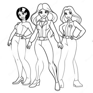 Totally Spies Kleurplaat 51583-40789