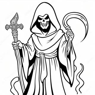 Demon Grim Reaper Kleurplaten