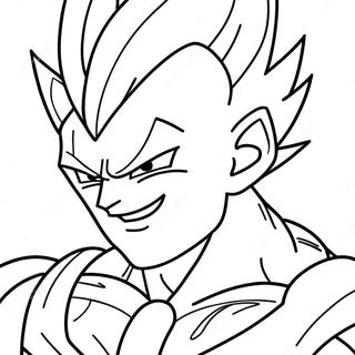 Majin Vegeta In Gevecht Kleurplaat 51744-40925