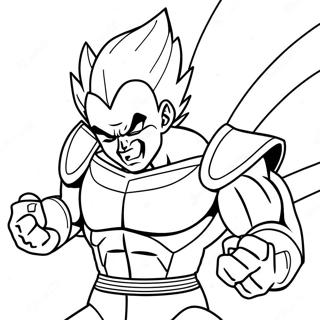 Majin Vegeta In Gevecht Kleurplaat 51744-40927