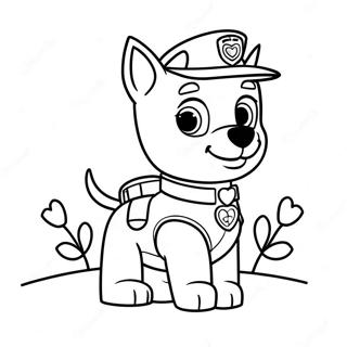 Paw Patrol Valentijns Kleurplaten