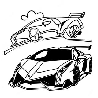 Lamborghini Veneno Kleurplaten