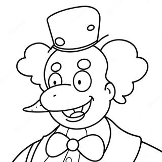 Krusty De Clown Kleurplaten