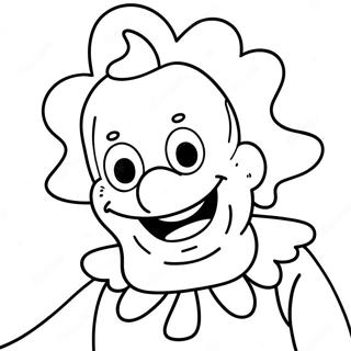 Krusty De Clown Kleurplaat 52583-41614