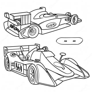 Spannende Raceauto Kleurplaat 52664-41661