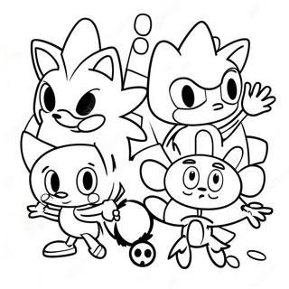 Sonic Lost World Personages Kleurplaat 52884-41837