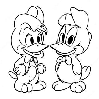 Donald En Daisy Duck Kleurplaten